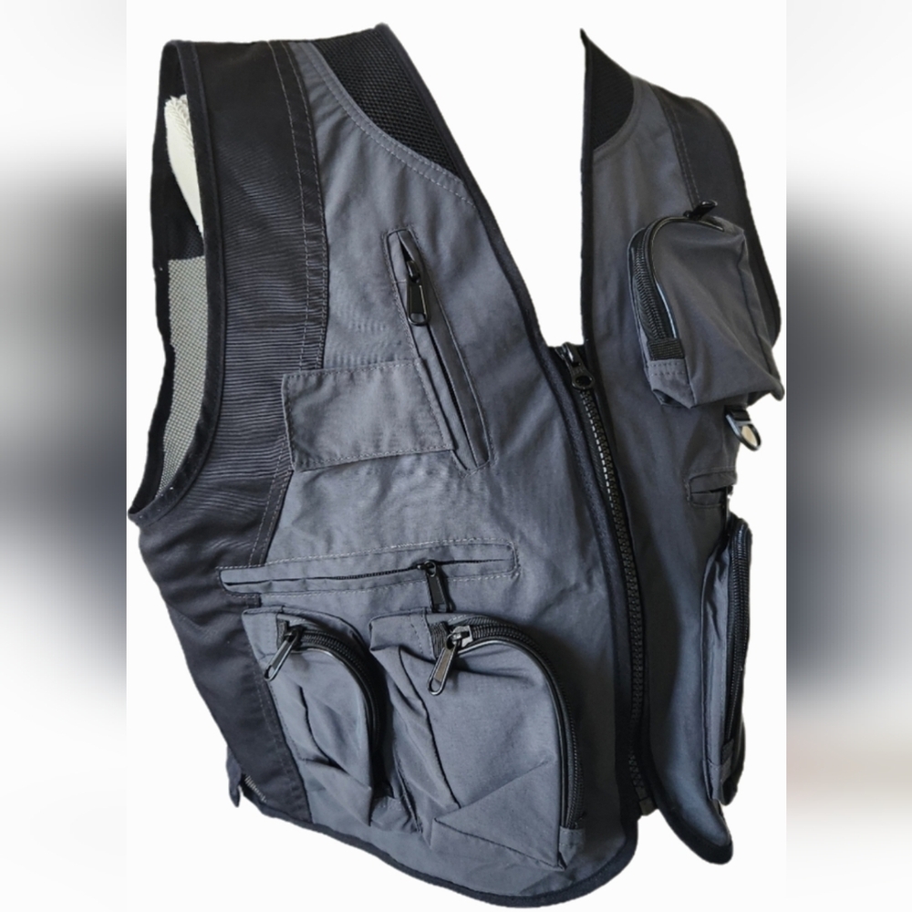 NWOT ❗️ Trend  mens multi pockets cargo waistcoat fisherman hunting work west M